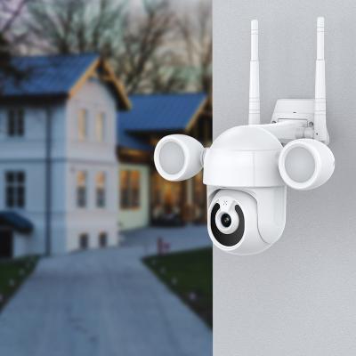 China NIGHT VISION Tuya Camera Spotlight Court Lighting PTZ Camera Wifi Security Cam Color Night Vision AI Outdoor Human Detection for sale