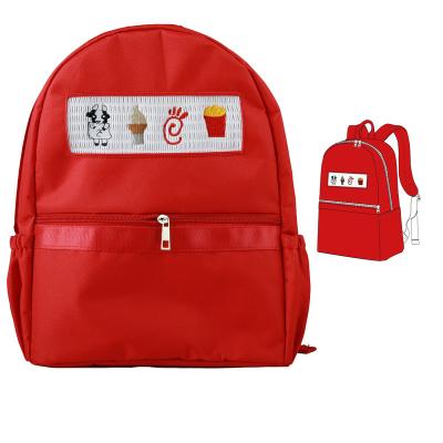 China New Arrival Unique Logo Smocked Boys Backpack Custom Waterproof School Bags Kids Waterproof for sale