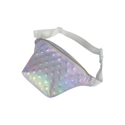 China Water Proof Bag Manufacturer Customized New Fashion Chevron Quilted Rhinestone Girl Pussy Pack Slim Waist Bag for sale