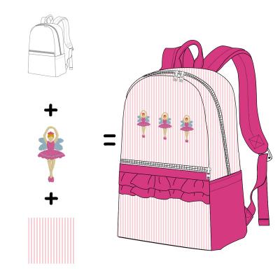 China For School And Travel Factory Price Low Moq Waterproof Customized Backpack School Bag For Girls for sale