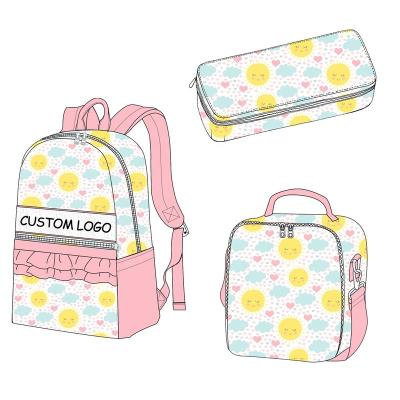 China For School Wholesale Customized Printed Kids Designer Pencil Case Bag Kids Pencil Bag With Matching Backpack for sale