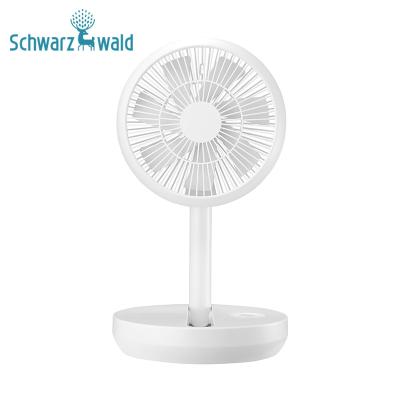 China Mini USB Recharge Fan Portable Protable Hand-Free Rechargeable Mini Fold Fan Warranty 12 Months Table ABS Air Cooling Plastic White DC 5V 25 Hours 2W NC; JIA for sale