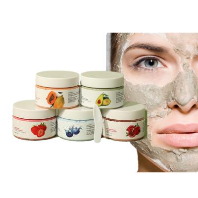 China Natural Organic Fruit Control Moisturizer OEM Oil Clay Mask Dead Sea Blueberry Mud Facial Mask for sale