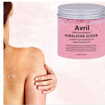 China Exfoliator Organic Himalayan Pink Salt Body Scrub Wholesale Moisturizes Exfoliating Almond Oil Scrubs Face And Body Scrub for sale