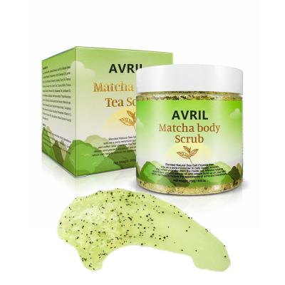 China Exfoliator OEM Exfoliator Natural Deep Cleansing Matcha Body Face Green Tea Scrub for sale