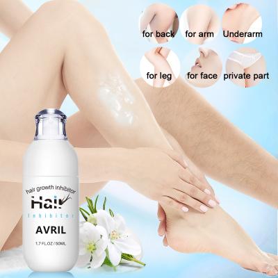 China Inveterate Hair Armpit Body Hair Removal OEM Face Hair Remover Spray Hair Removal Cream For Inhibitor Painless Armpits for sale