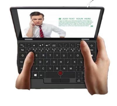 China 7inch Touch Screen Touch Screen Laptop Celeron J3455 Mini PC For Study for sale