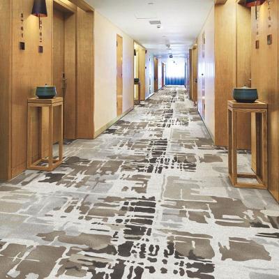 China Customized Haima Carpet Cut Pile Hotel Room Carpet Wall To Wall Printed Carpet for sale