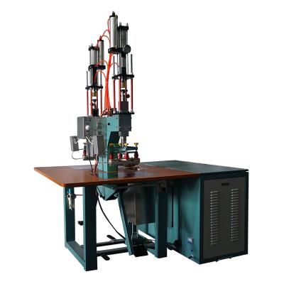 China Building Material Stores HF Pneumatic Plastic Leather Welding Machine With Pressurization And Electric Heating And High Spark Sensitivity Protection for sale