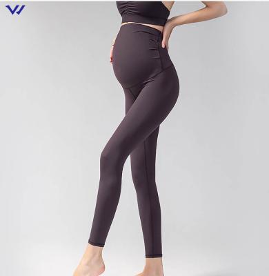 China Wholesale Maternity Breathable Soft and Comfortable Nylon Spandex Maternity Yoga Gym Fitness Leggings for sale