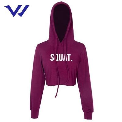 China Breathable Hooded Warm Sale Long Sleeve Crop Top Squat Shirt Workout Off Shoulder Crop Top For Female for sale