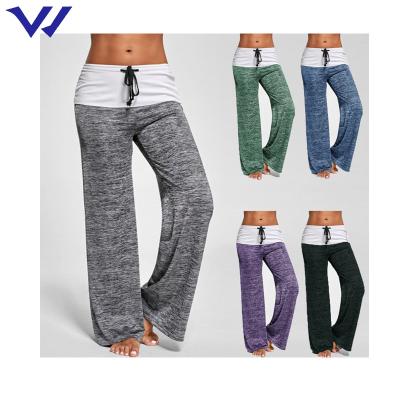 China Breathable Quick-Dry Sports Pants Leisure Quilting Yoga Outdoor Wide-Leg Pants Capri Gaiters for sale