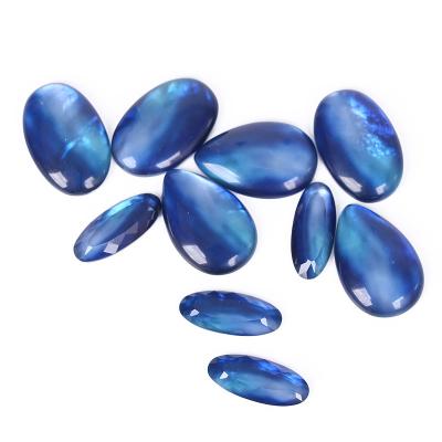 China Wholesale Natural Pearl Shell Blue Water Droplet Shaped DIY Jewelry and Clothing Accessories for sale