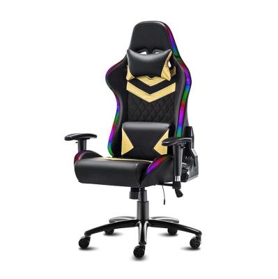 China Adjustable (Height) Gaming Chairs Cheap 2021 Green Light Azul Black Floor Massage Cover Egypt Gamer Logo Sale Desk Mesh Sillas Gaming Chair Gold Parties for sale