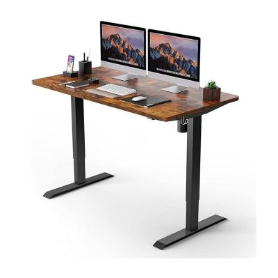 China Learn Ergonomic Dual Motor Metal Leg Base Student Office Furniture PC Computer Table Separation Desk Adjustable (Height) Executive With Side for sale