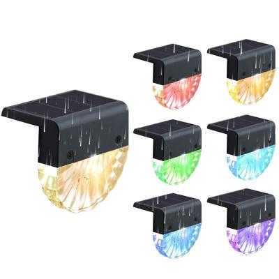 China Versatility Factory Wholesale Multi-colors RGB Solar Waterproof Led Deck Lights, Outdoor Waterproof RGB Led Solar Fence Light for sale