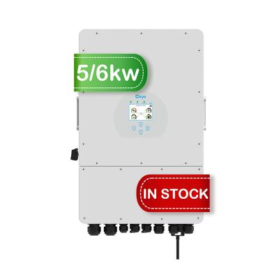 China Wall-mounted Deye hot 5kw 6kw 8kw 10kw 12kw 3 phase mppt IP65 on Off-Grid Solar System hybrid inverters for sale