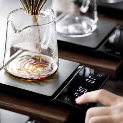 China With Tray High Quality Coffee Tools Digital Accurate Measuring Scale Electronic Kitchen Accessories Scale With Time for sale