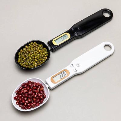 China With Tray Electronic Kitchen Scale 500g 0.1g LCD Digital Measuring Scale Food Flour Digital Spoon Mini Kitchen Tool For Milk Coffee Scale for sale