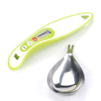 China WITH LID 0.1-300g Plastic LCD Kitchen Scale ABS Electronic Measuring Spoon Scale Digital Spoon Weight Scale for sale