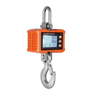 China Weight Measuring Digital Hanging Scale with 1000kg/2204lbs Crane Scale LCD Remote Control Portable Heavy Duty Backlight Industrial Hook Scales for sale