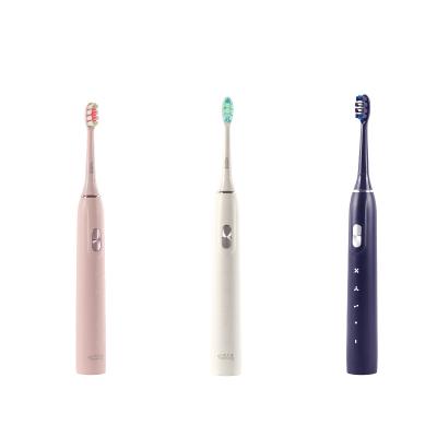 China Automatic Smart Led Sonic Brush Cleaning 4 Frequency Modes Power Whitening Ultrasonic Custom Electric Toothbrush For Adults for sale