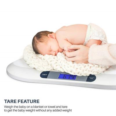 China With Scale Tray Oval Baby Weight Scale LCD Digital Display Electric Infant Scale Max 20kg/44pounds for sale