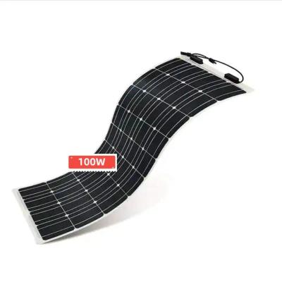 China Flexible Layer 100w Solar Panels Module Price Solar System Thin Flexible Complete Soft Solar Panel for sale