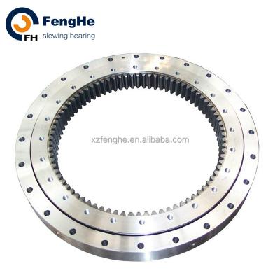 China Hotels Crossed Swivel Roller Bearing Ring External Gear Single Row Ball Four Point Touch 011 Slewing Bearing Series for sale