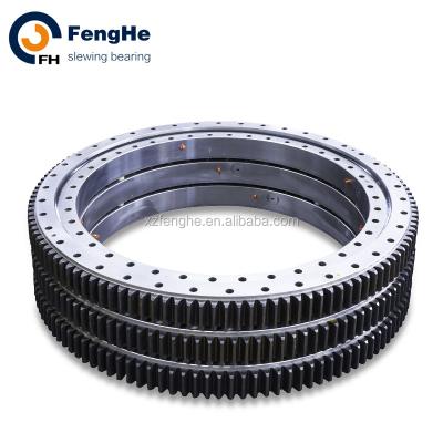 China European standard four point contact slewing ring, roller slewing cross ratio with high quality with Non-speed 55-62HRC, internal and external gear for sale