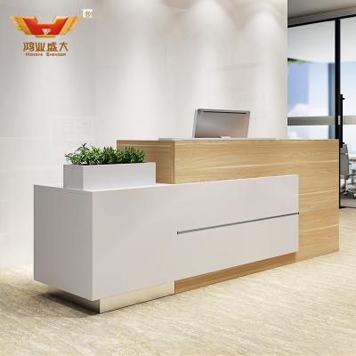 China H85-1262 China new style modern style simple reception desk reception rack reception table office furniture for sale