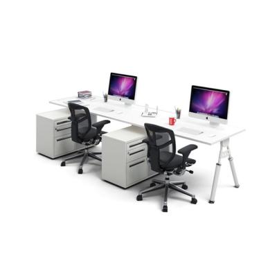 China Hot Sale Modern Mobile Call Center Partition Steel Feet Workstation Staff Desk for sale