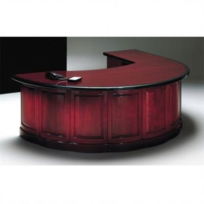 China Standard Size Durable Professional Customized Curved Reception Counter for sale