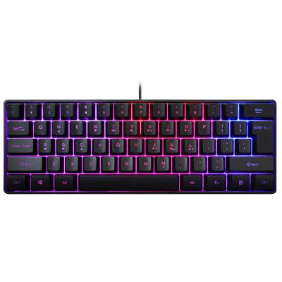 China Plug and Play Black Wired Gaming V700 Keyboard with Ergonomic LED Light Design for PC Laptop for sale