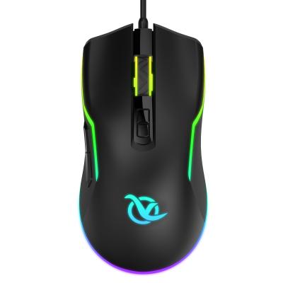 China 3D RMQX13 Wired Variable Mouse RGB Light DPI 1000-1600-3200-6400 Gaming Mouse For PC Laptop Computer for sale