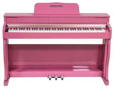 China Best Selling Digital Musical Instrument Pink 88 Key Upright Piano Enable Connection To Tablet for sale