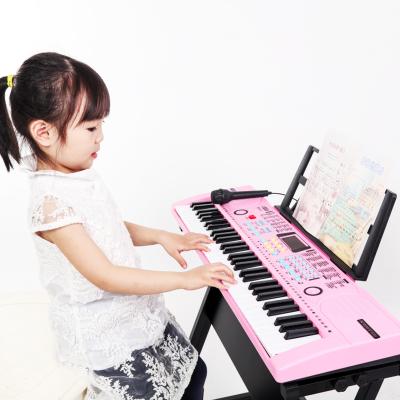 China Plastic ABS Toy Piano 61keys Digital LED Display Keyboard Musical Instruments for Beginners for Sale for sale