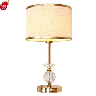 China Contemporary Touch Sensor Dimming Table Lamp European High Quality Crystal Table Lamp For Homestay Use for sale