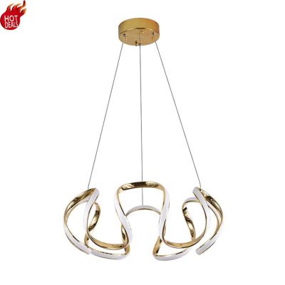 China Contemporary Bubble Ceiling Round And Gold Led Formal White Pendant Light Luxury Acrylic Chandelier For Dining Room for sale