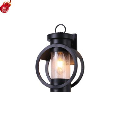 China Modern 100% Full Inspection Customized Available Black Glass Wall Lamp Factory From China for sale