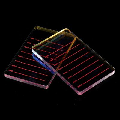 China Luxury Iridescent Acrylic Storafe Iridescent Wick Tile For Eyelash Extensions for sale