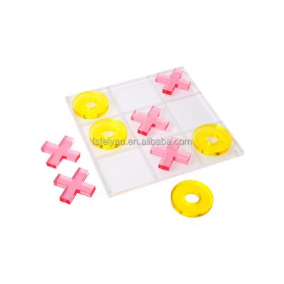 China Luxury Clear Acrylic Tic Tac Toe For Game Gift Fast Wrapping Tic Tac Toe for sale