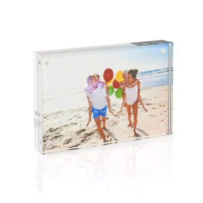 China Beautiful 6x4 Luxury Transparent Block Frame Girl Sex Picture Frame Sex Photo Frame for sale