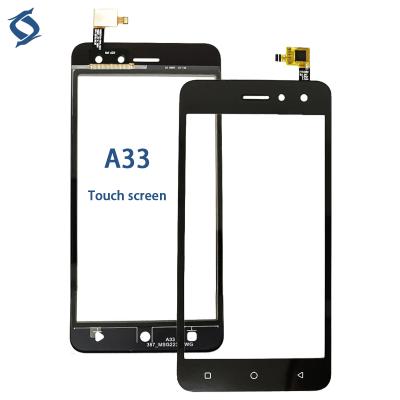 China mobile phone touch screen for itel A33 glass touch A33 for sale