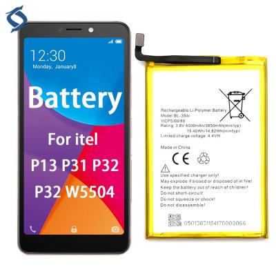 China Original Mobile Phone P13 P31 P32 W5504 Mobile Phone Battery For Itel P33 BL-38Ai for sale