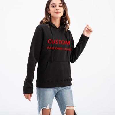 China wholesale custom made high quality women's essential heavyweight women's winter Anti-wrinkle logo cotton sweatshirts unisex hoodies and sweatshirts for sale