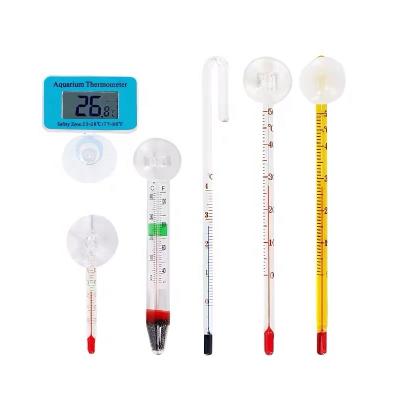 China Full Range Aquarium Temperature Thermostat Aquarium Thermometer Sustainable Floating Glass Strip for sale