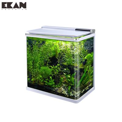 China Sustainable High Quality Glass Aquarium Filtration With Temperature LED Screen for sale