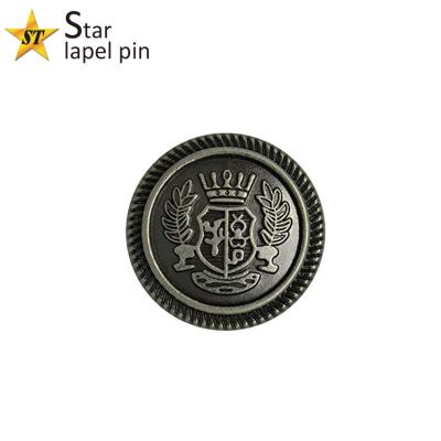 China Washable military style metal button for uniform for sale