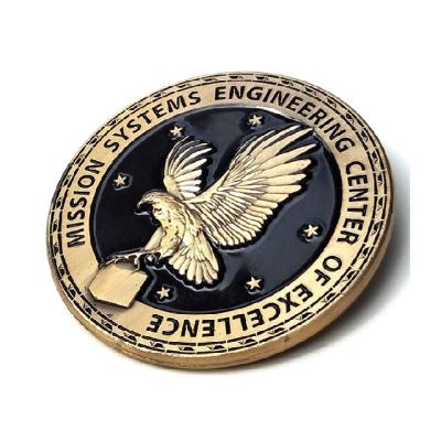 China Cheap Custom 3D Eagle Germany Logo 3D Metal Emblem Pin Badges for sale